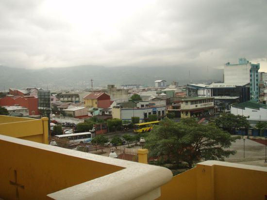 Blick auf die Innenstadt von der Terasse