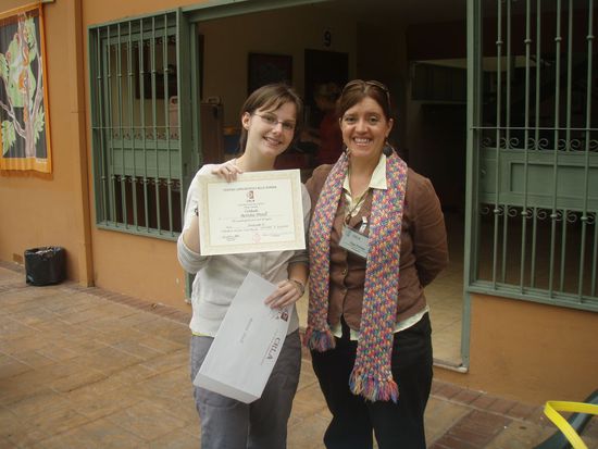 Nach dem Ausflug gab´s dann meine Abschluss - Urkunde 