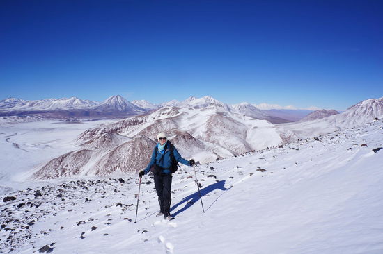 climbing a vulcano in the middle of nowhere