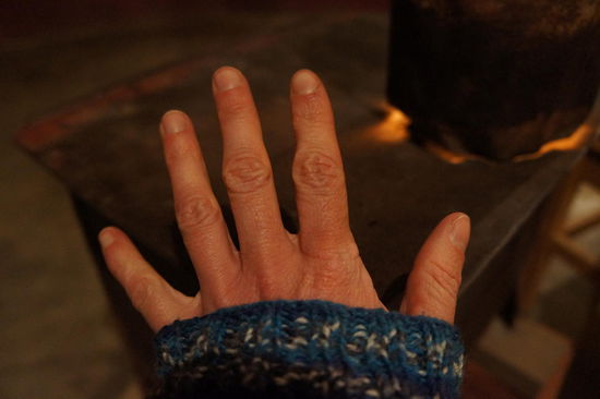 Hände am Ofen wärmen, zumindest ein bisschen!