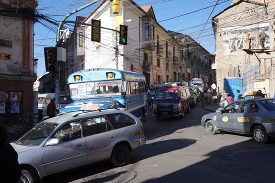 Stau in La Paz