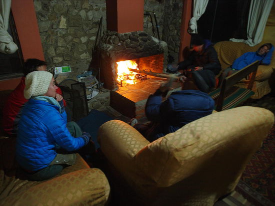gemütlicher Abend im Refugio