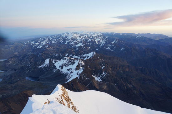Blick über die Anden vom Gipfel aus
