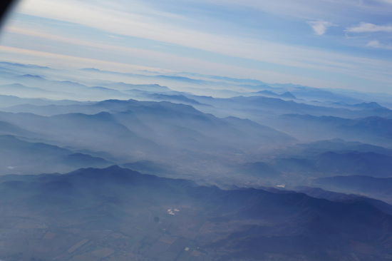Die Berge um Santiago!