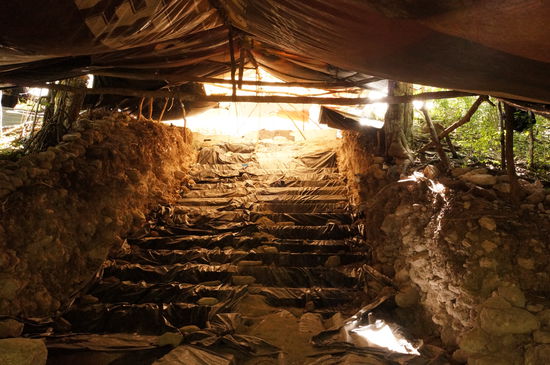 Ausgrabung in Arbeit