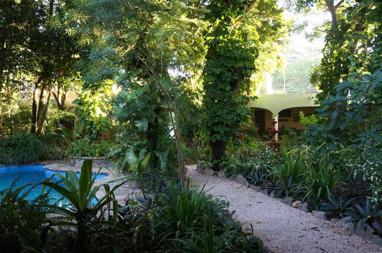 Innenhof unseres Hotels