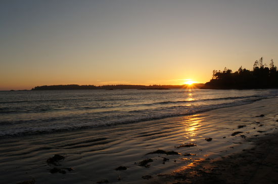 Sonnenuntergang in Tofino