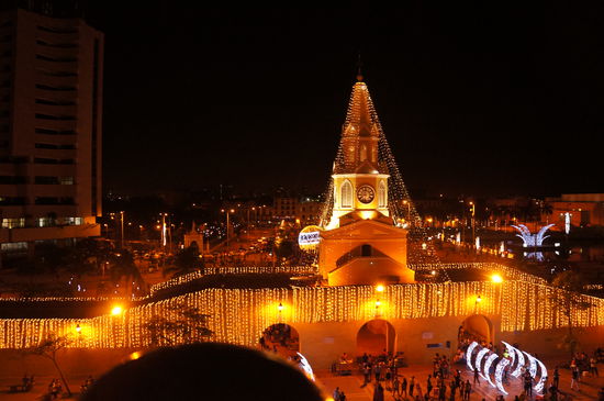 Lichtermeer in Kolumbien