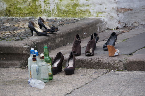 Da war wohl bei einigen Damen das nach Hause laufen in High Heels  in der Silvesternacht wohl nicht mehr möglich?!