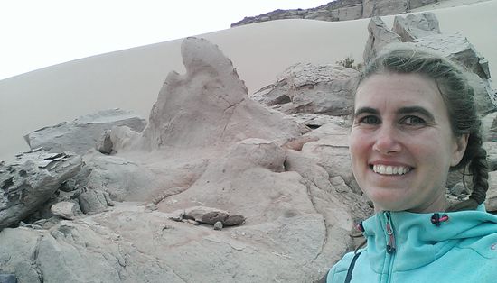 Sanddüne mitten in einer Felslandschaft