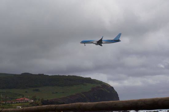 Flugzeug im Landeanflug