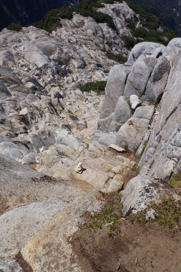 Steile Krxelei zum Gipfel