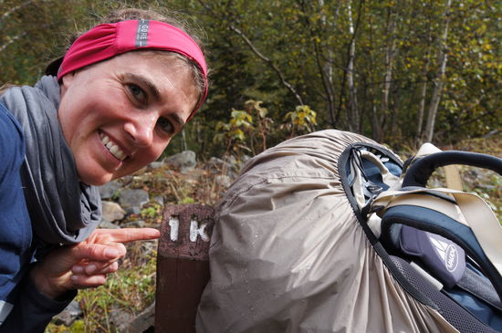 Für meine Mutter (Kilometermarker Nummer 12 gab es leider nicht mehr), in Erinnerung an eine tolle Wanderung und eine wundervolle Reise!