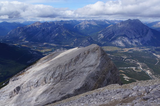 Gipfel Blick ins Bowvalley