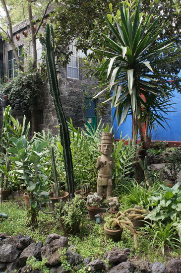 Der wunderschöne Innenhof der Casa Azul