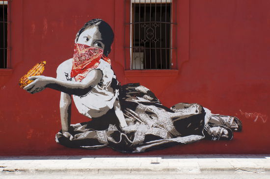 Wandbild aus Oaxaca