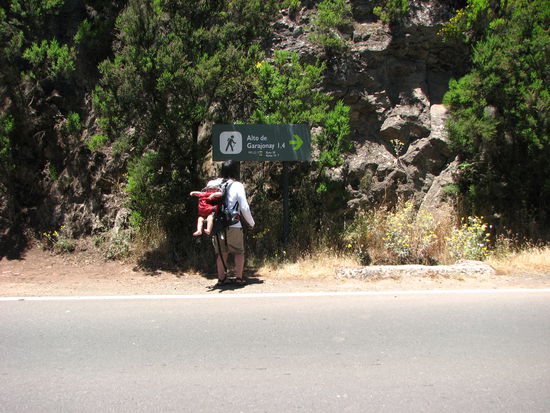 Kurz vor dem schweren Aufstieg.