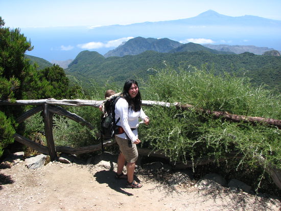 Die Hälfte ist geschafft (Teneriffa und der Teide im Hintergrund)