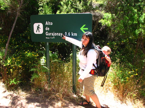 Noch 0,6 Kilometer. Kind schläft bereits.