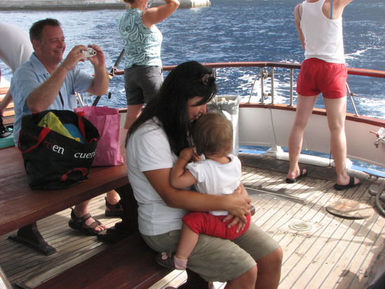 Lili und Lia beim Whalewatching