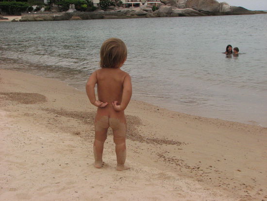 Strand in Mae Had auf Ko Tao