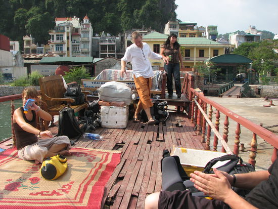 Lose Holzplanken an Deck - ob das gut geht?