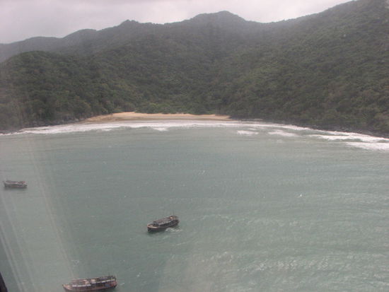 Con Dao kurz vor dem Landeanflug