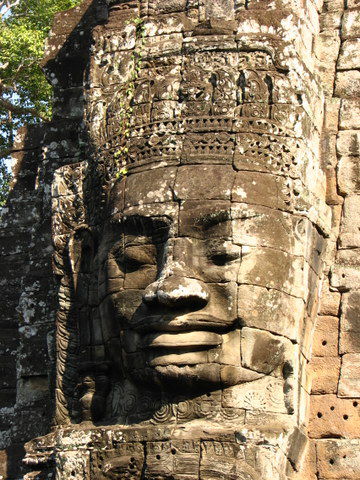 Im Bayon.
