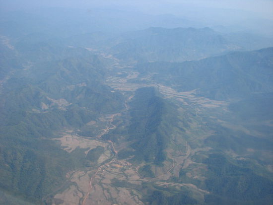 Laos von oben.