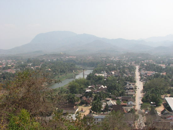 Blick auf Luang Prabang vom Phou Si