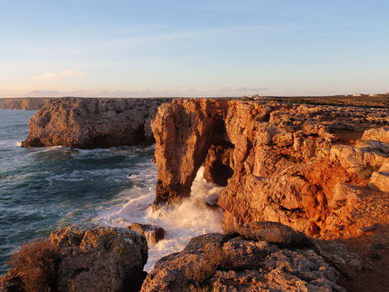 Abendstimmung mit Blick auf das cabo de  sao . Vicente