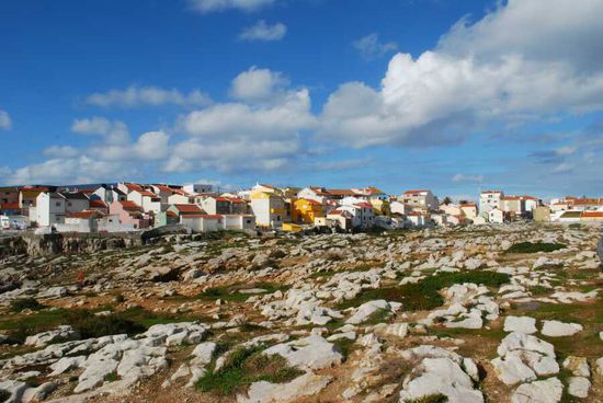 Blick auf die Altstadt von Peniche
