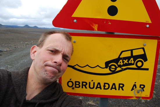 "oh, das ist wohl keine gute Idee hier weiter zu Fahren, jedenfalls nicht mit meinem Auto...