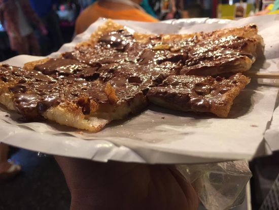 Roti mit Nutella zum Nachtisch