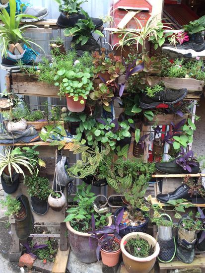 Eine Stadt, in der aus Schuhen Planzen wachsen - mss man lieben