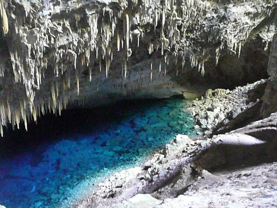blue cave in bonito