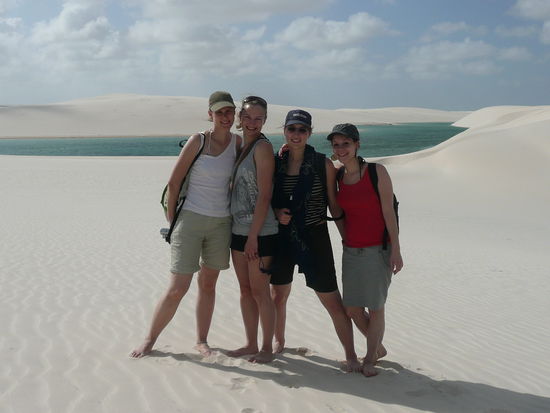 wir in lencois auf den duenen