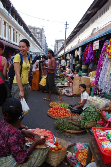 Markt in Yangon