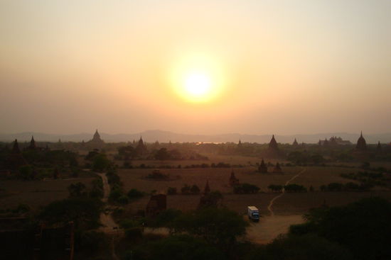 Endlich mal halbwegs ein Sonnenuntergang 