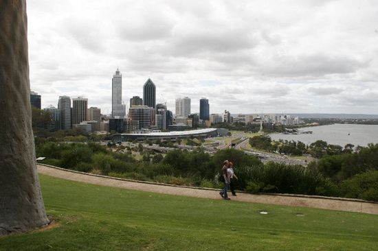 Blicke über Perth vom Kings Park aus