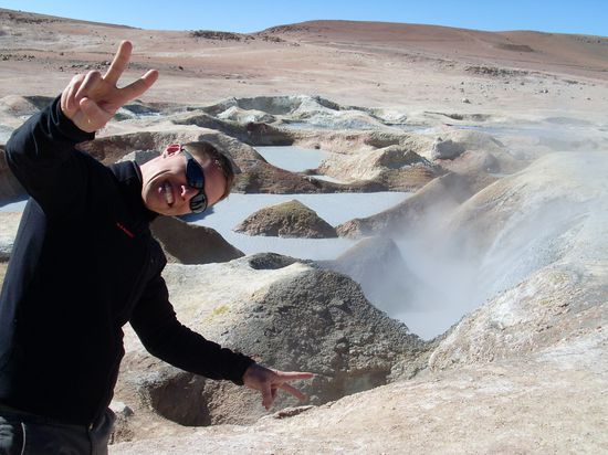 Schwefelgestank auf 5000 Meter Hoehe - wenn einem nicht eh schon uebel ist, dann spaetestens jetzt 