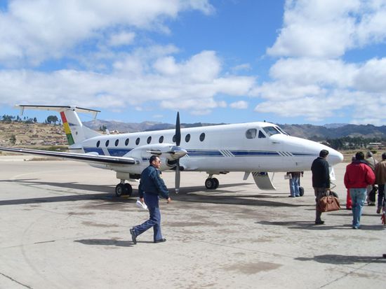 unser Flieger mit 12 Plaetzen