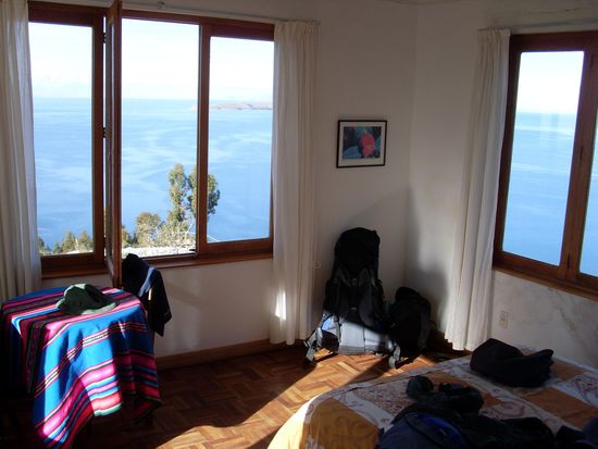 der Blick aus unserem Zimmer war Honeymoon-Suite-Like (der Rest nicht so)