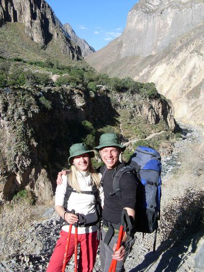 ...und da waren wir endlich unten am Fluss.