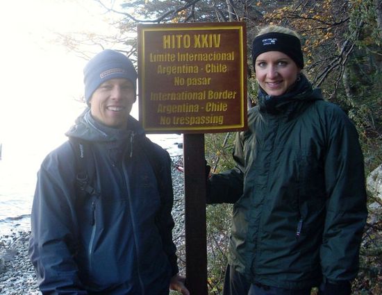 Hier erreichen wir die chilenische Grenze und muessen umkehren