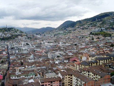 Blick ueber Quito