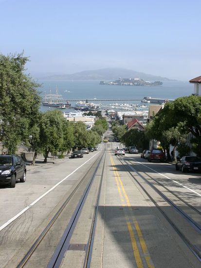 Blick aus dem Cable Car