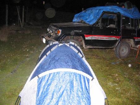 Unser Nachtlager auf ca. 3500 m Höhe