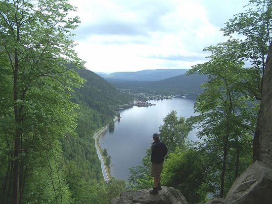 Ausblick vom Eingang der Höhle