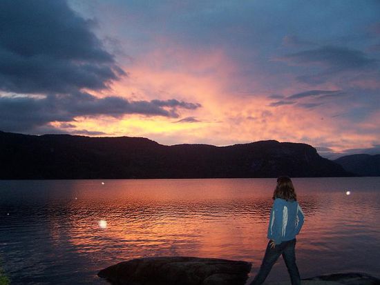 wunderschöner Sonnenuntergang